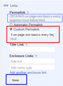custom-permalink- 5 On-Page SEO basics that Every Beginner must follow for His Blog`s Success.