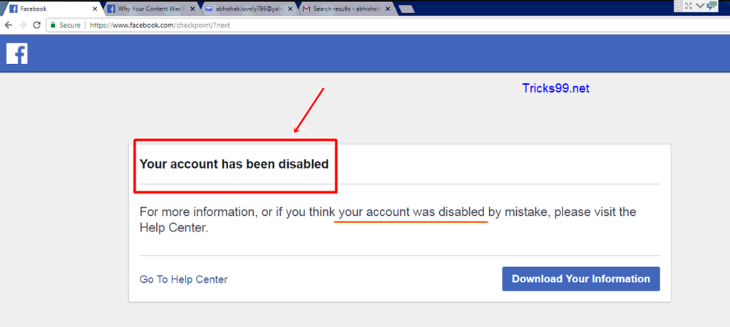 facebook-account-disable-notification