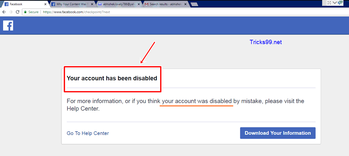 Temporary facebook disable. 