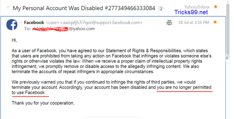 Facebook account disabled how long? - FB account disabled solved